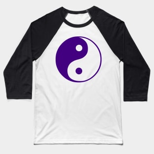 Purple yin yang Baseball T-Shirt